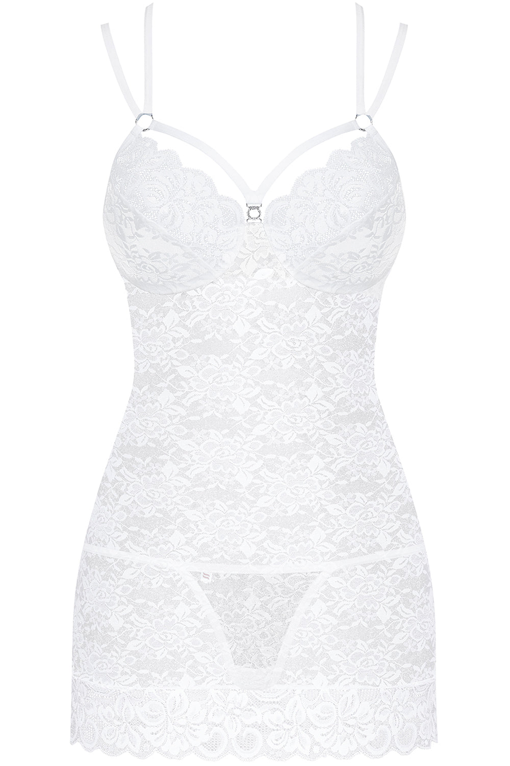 Obsessive 860 White Chemise & Thong