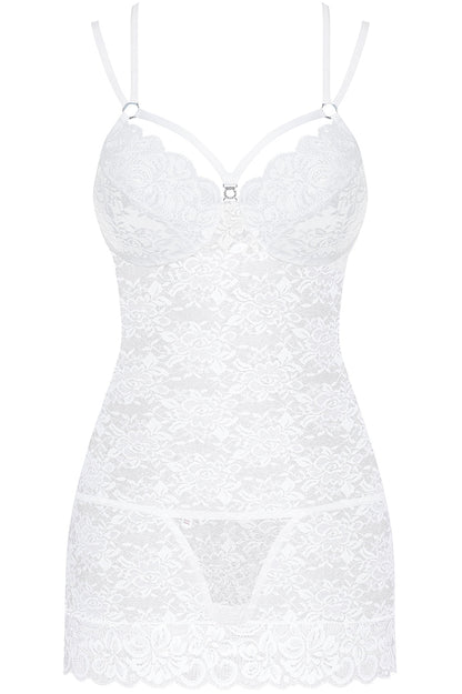 Obsessive 860 White Chemise & Thong