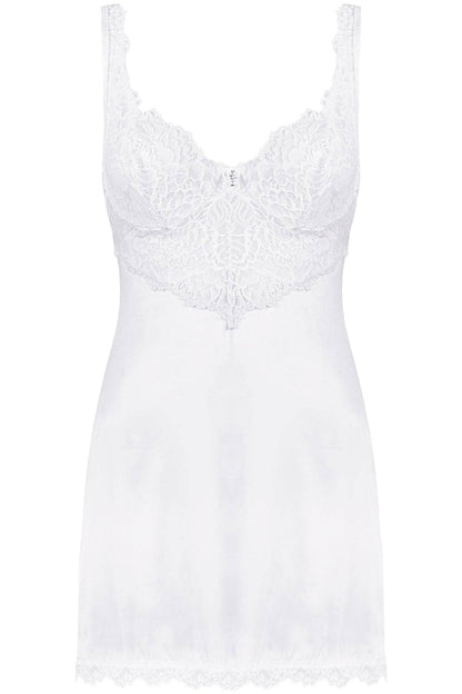 Obsessive Amor Blanco Chemise & Thong White