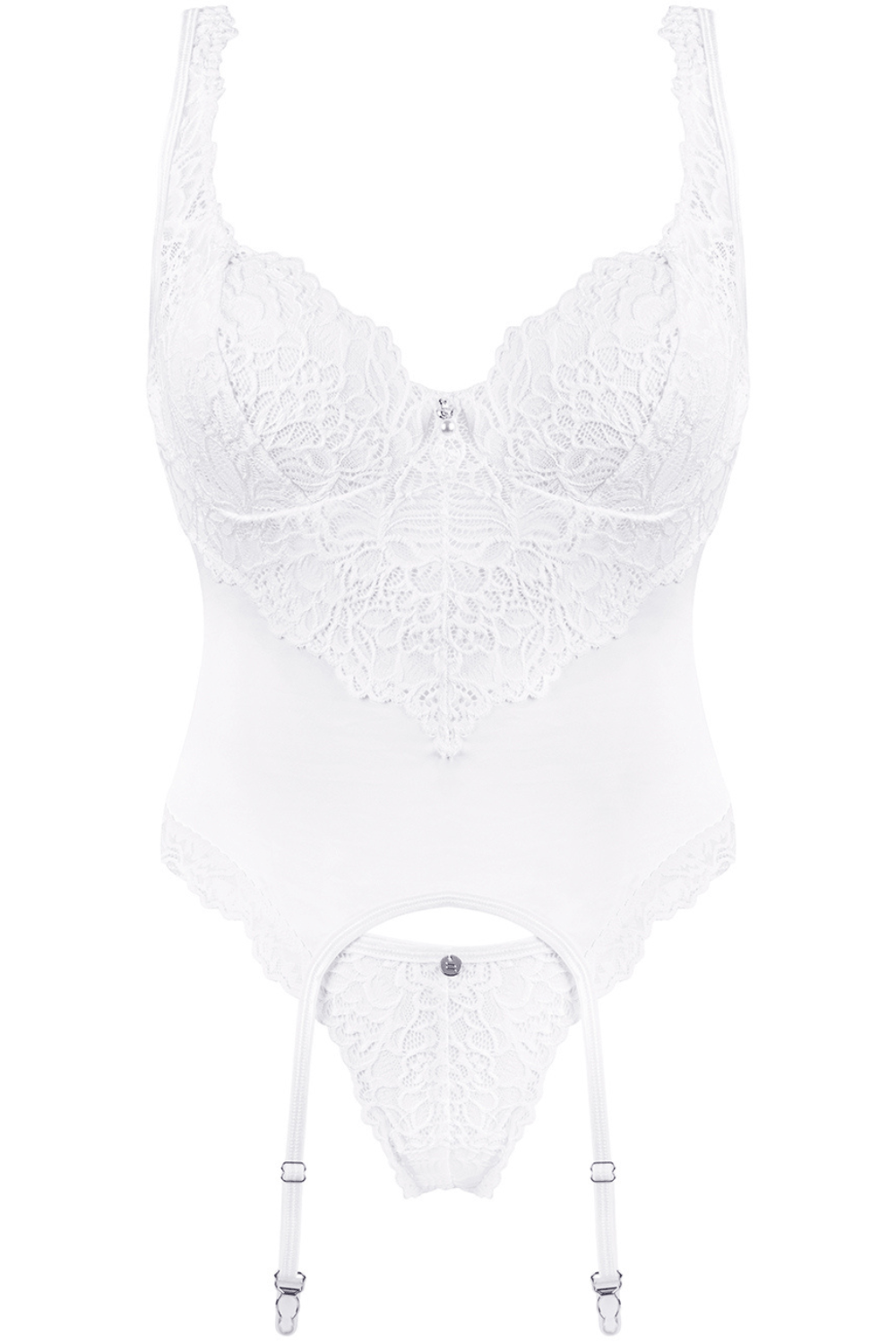 Obsessive Amor Blanco Corset & Thong White