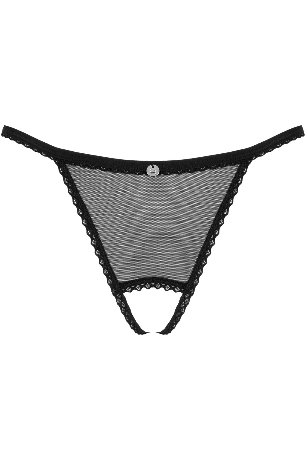 Obsessive Celia Noir Crotchless Thong Black