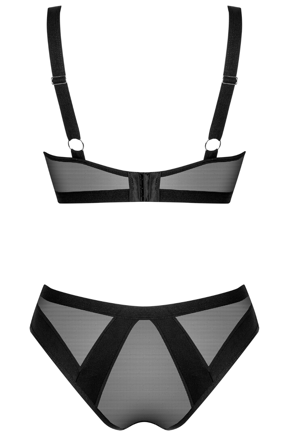 Obsessive Chic Amoria Underwired Bra & Brief Black