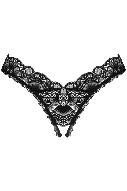 Obsessive Donna Dream Crotchless Thong Black