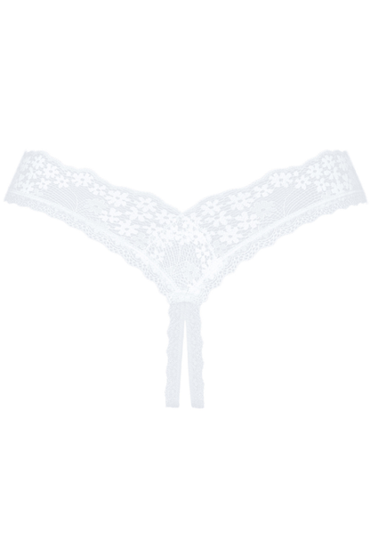 Obsessive Heavenlly Crotchless Thong White
