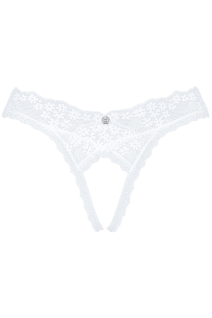 Obsessive Heavenlly Crotchless Thong White