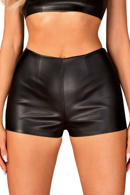 Obsessive Hermeza Wetlook Shorts Black