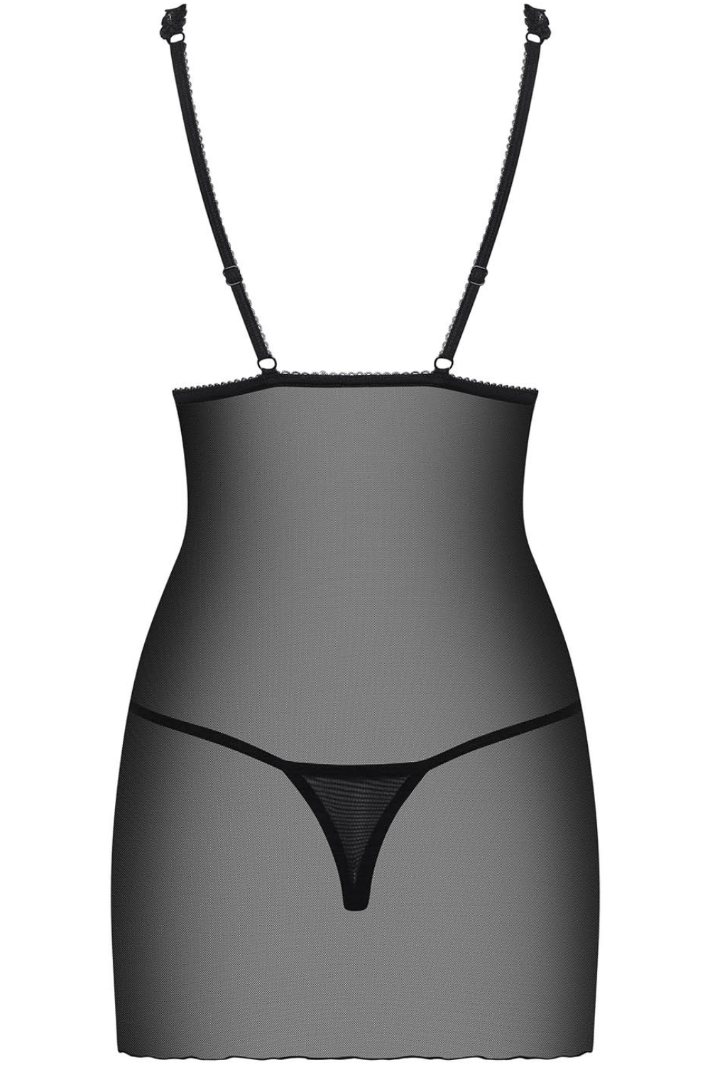 Obsessive Lucita Chemise & Thong Black