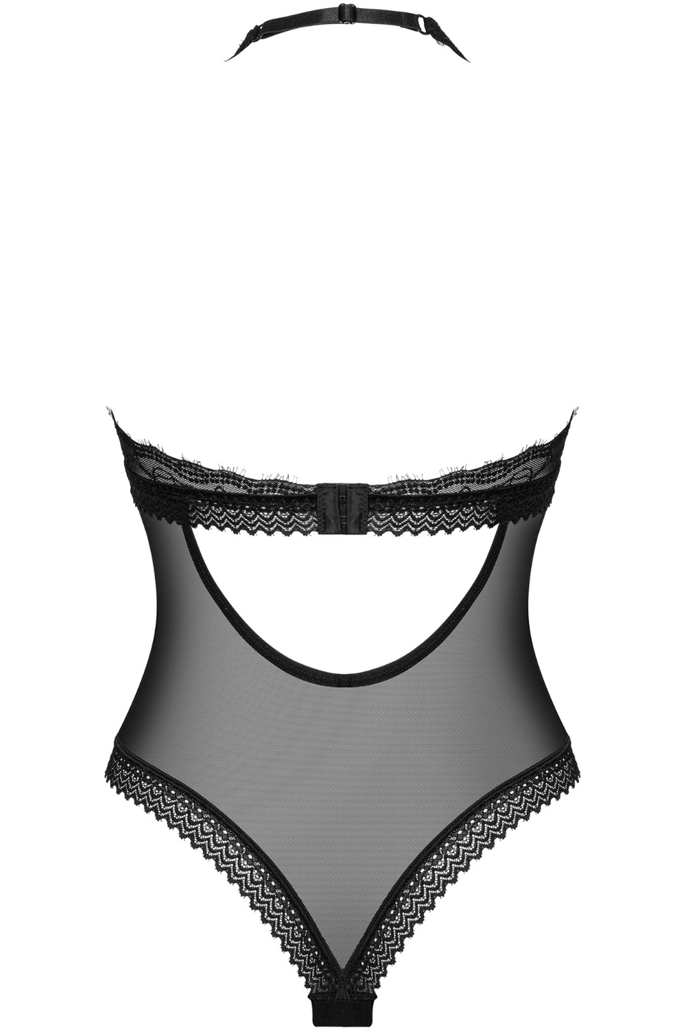 Obsessive Medilla Halterneck Bodysuit Black