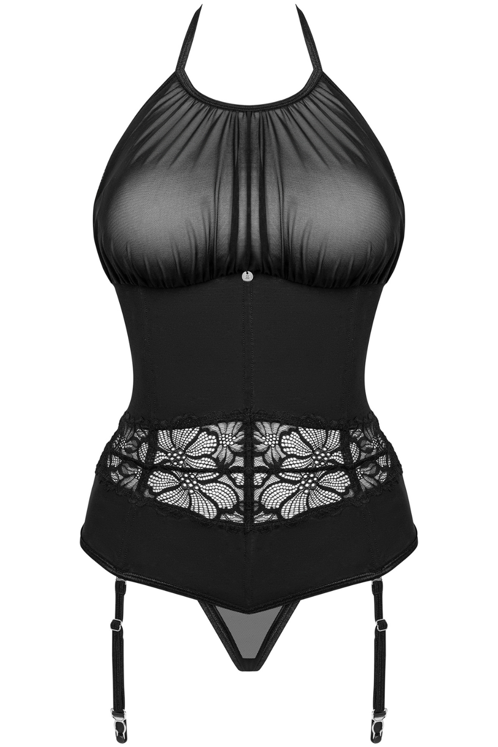 Obsessive Serafia Corset & Thong Black