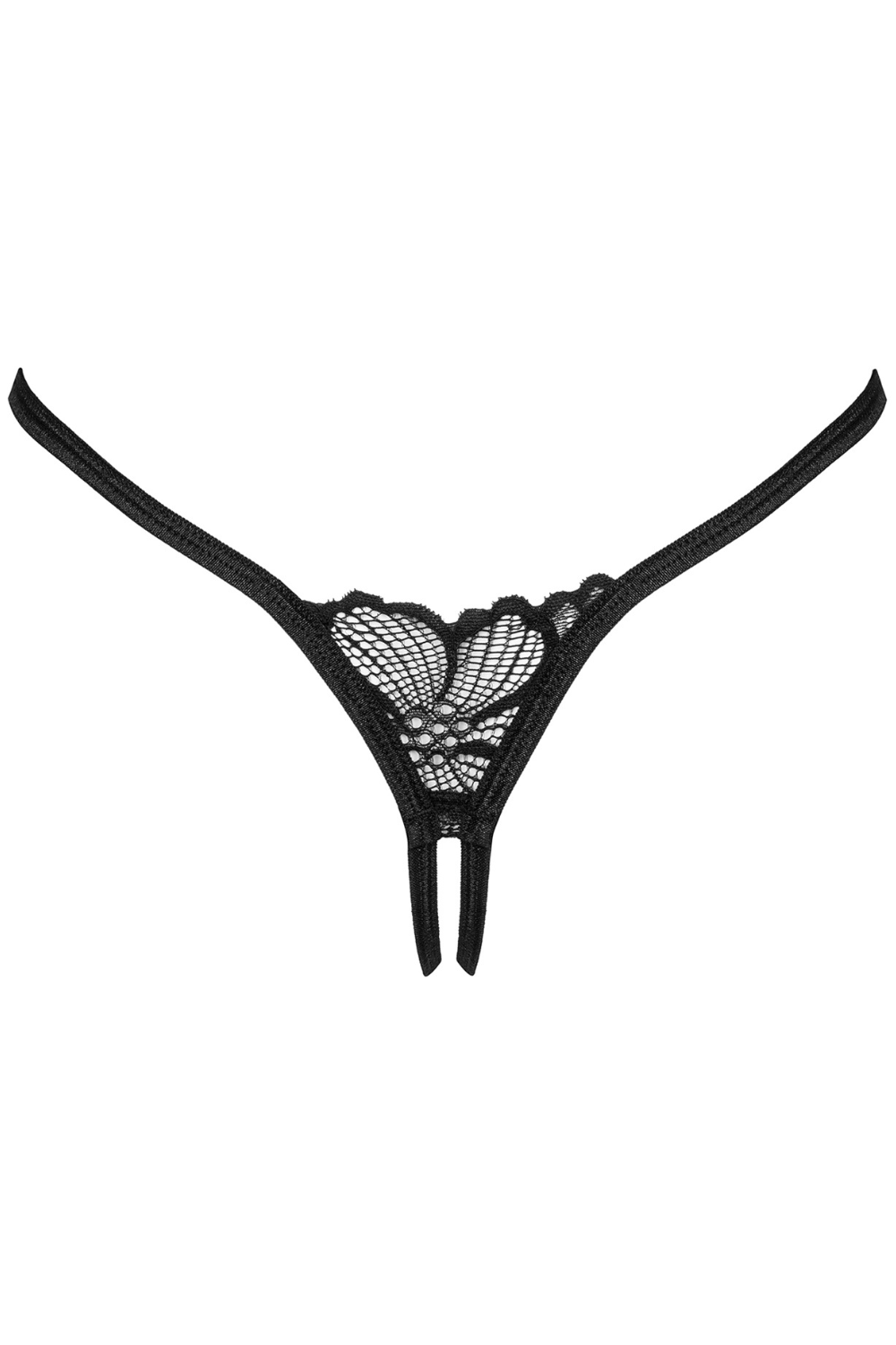 Obsessive Serafia Crotchless Thong Black